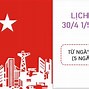 Lịch Nghỉ 30 4 Của Học Sinh Cấp 3